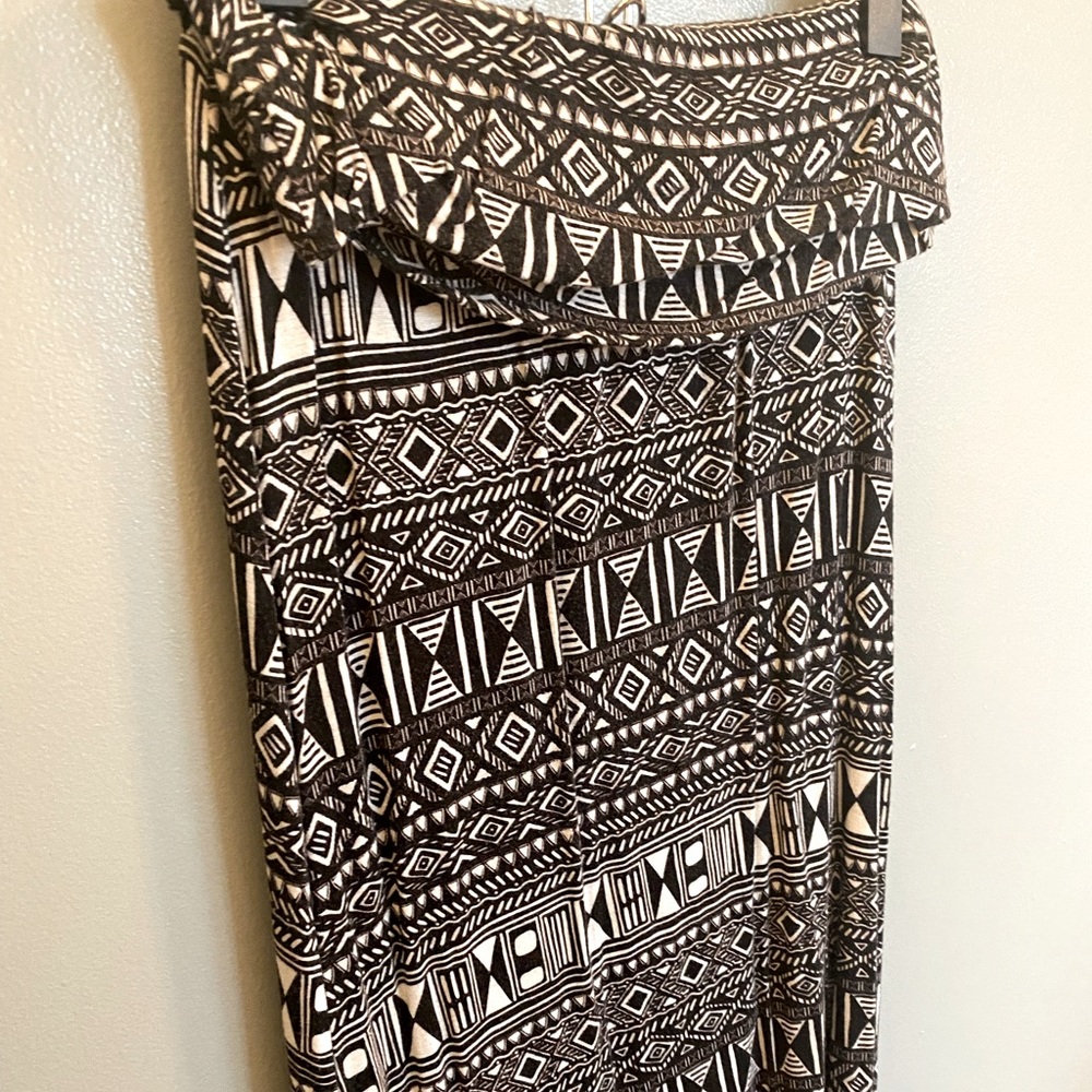 Aztec Print Maxi Skirt